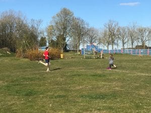 Family running session