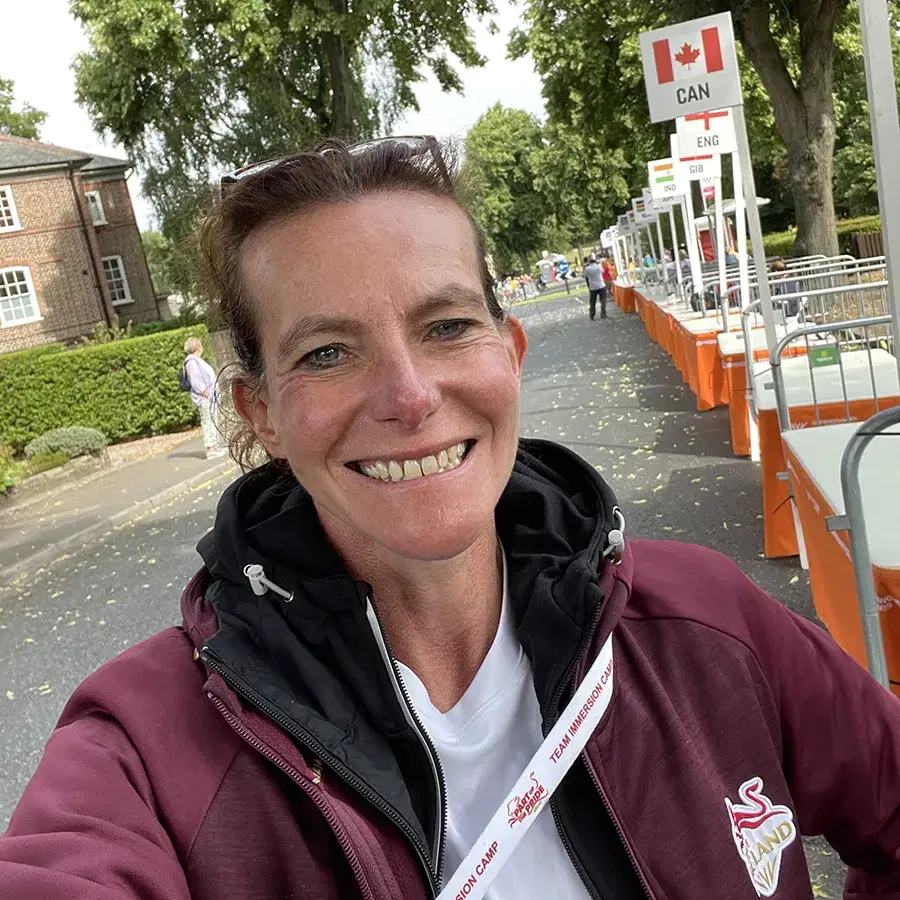 Jo at the Race Start Area