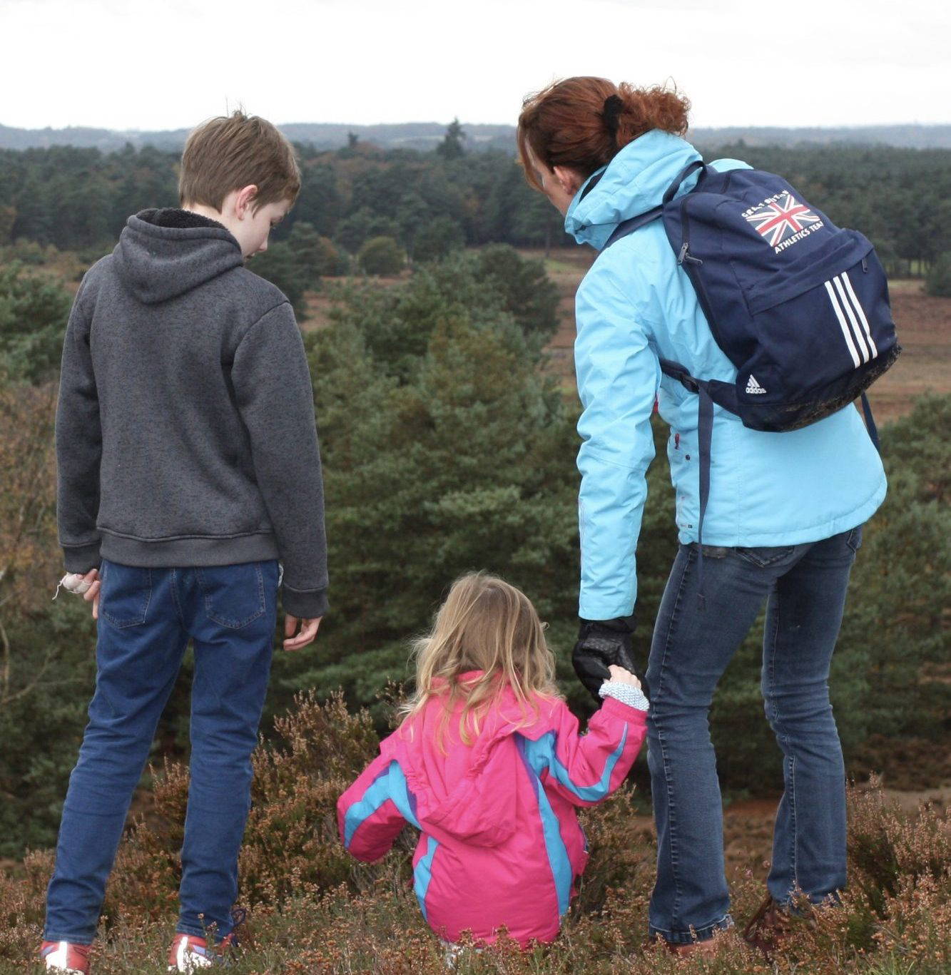 GB athlete mother with children